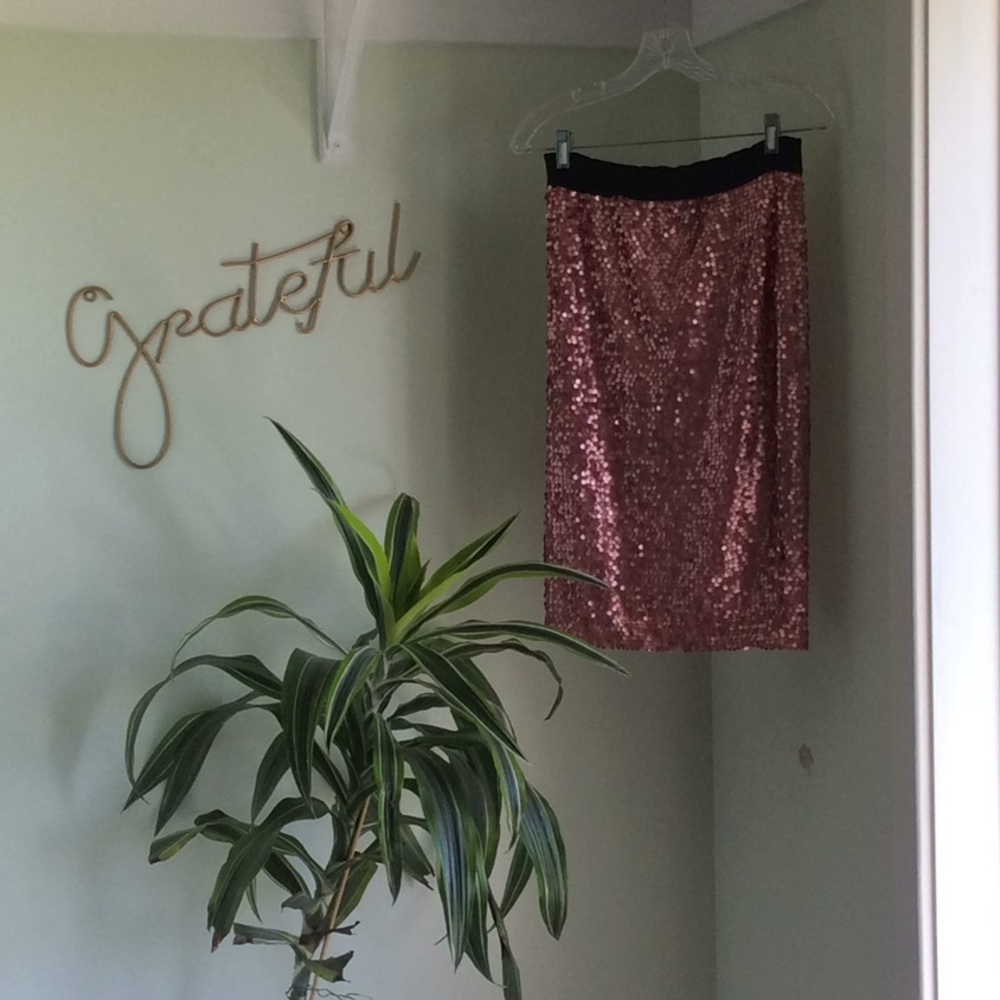 Pink, sequence skirt